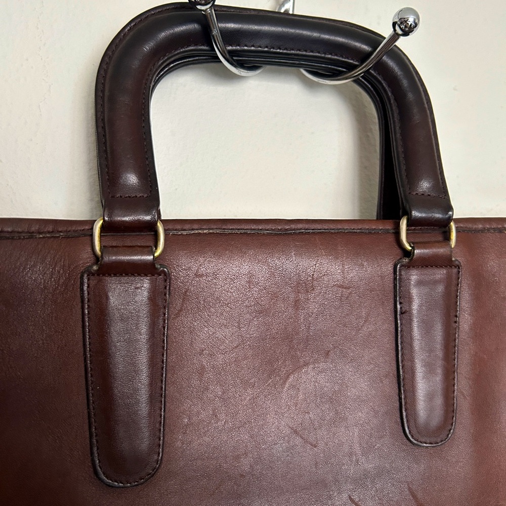 Coach Vintage Men’s Brown Leather Bonnie Cashin Attache - Picture 3 of 4